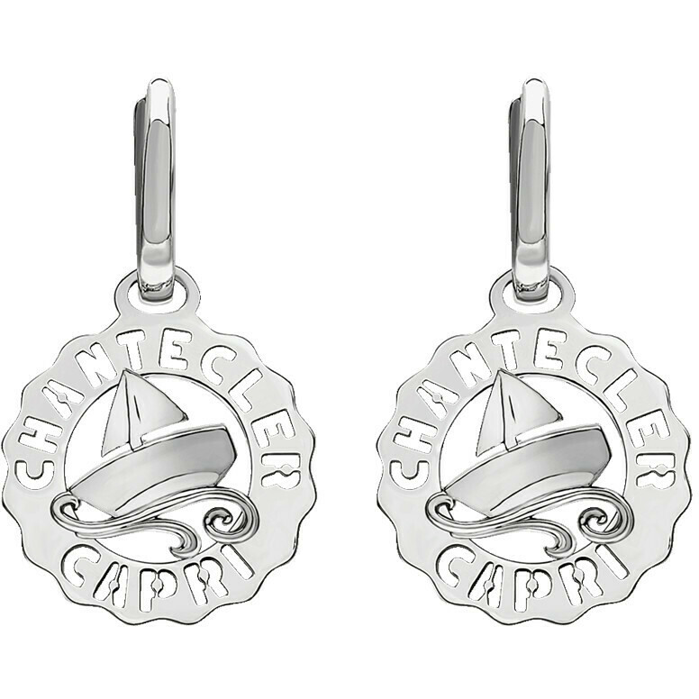 Chantecler Logo Barchetta Mini Silver Earrings