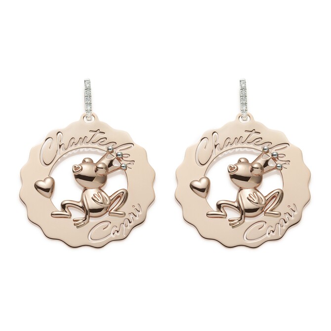 Chantecler Logo Frog Princess in Love Earrings