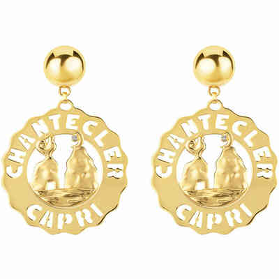 Chantecler Logo Large Faraglioni Earrings in Yellow Gold Chantecler Logo Large Faraglioni Earrings in Yellow Gold