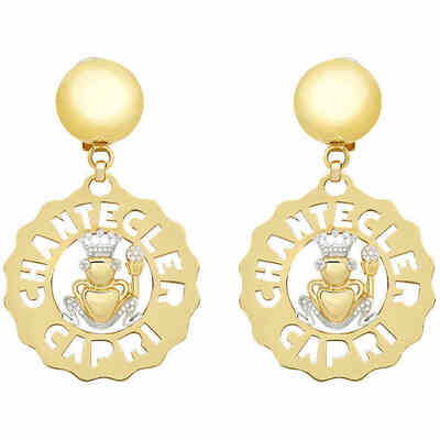 Chantecler Logo Large Frog Prince Earrings Chantecler Logo Large Frog Prince Earrings