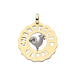 Chantecler Logo Medium Rooster Pendant in Gold and Diamonds Chantecler Logo Medium Rooster Pendant in Gold and Diamonds