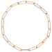 Chantecler Logo oval link necklace in 18Kt rose and white gold and diamonds Rose gold