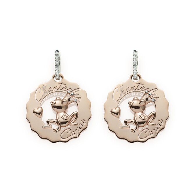 Chantecler Logo Small Frog Princess Earrings in Love