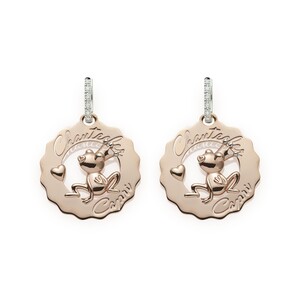 Chantecler Logo Small Frog Princess Earrings in Love