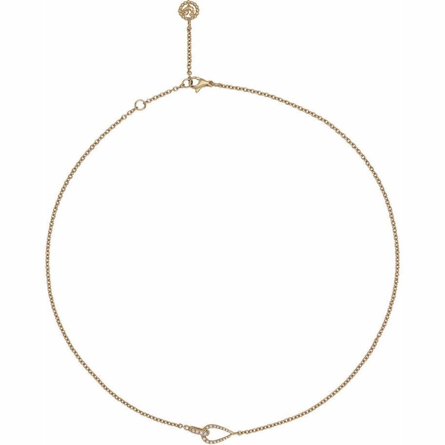 Chantecler necklace in rose gold and diamonds