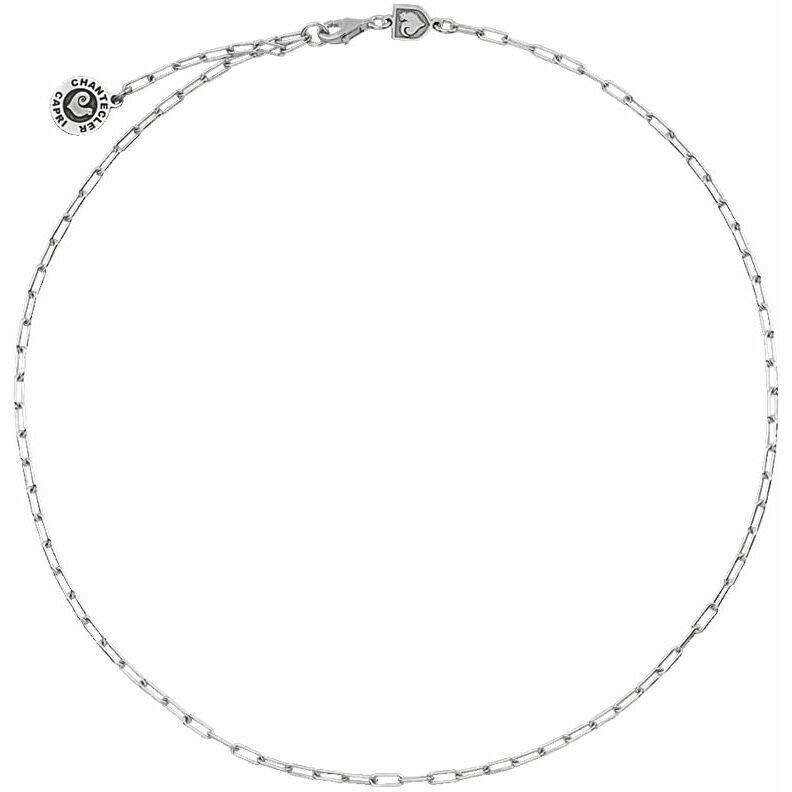 Chantecler necklace in silver chain link 42 cm