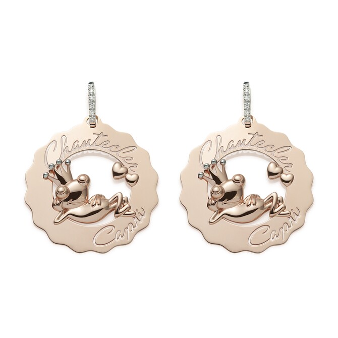 Chantecler Single Earring Logo Large Frog Prince in Love