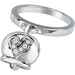 Chantecler White Gold Campanella and rooster ring with diamonds White gold