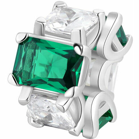 Charm Brosway Fancy in argento e zirconi bianchi e verdi