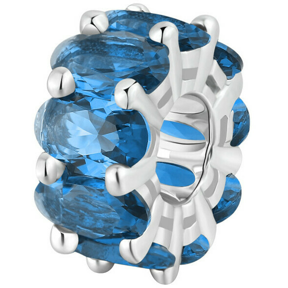 Charm Brosway Fancy in argento e zirconi blu