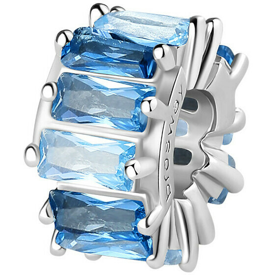 Charm Brosway Fancy in argento e zirconi di colore light sapphire