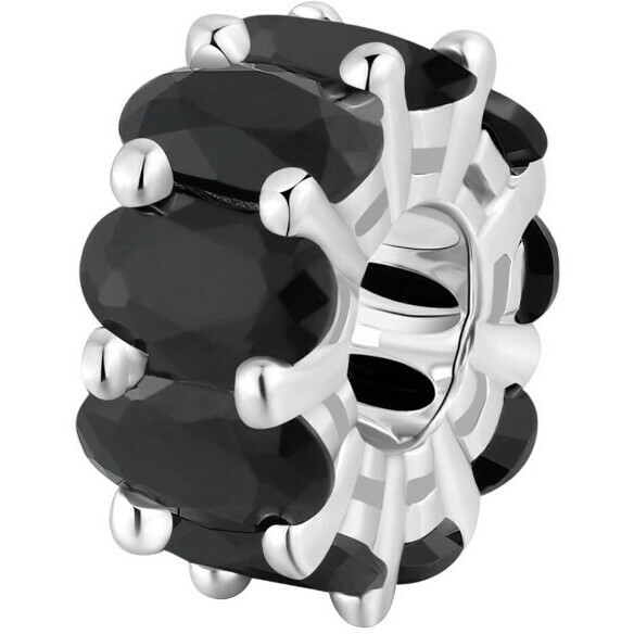 Charm Brosway Fancy in argento e zirconi neri