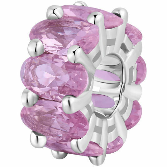 Charm Brosway Fancy in argento e zirconi rosa