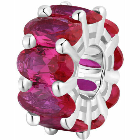 Charm Brosway Fancy in argento e zirconi rossi