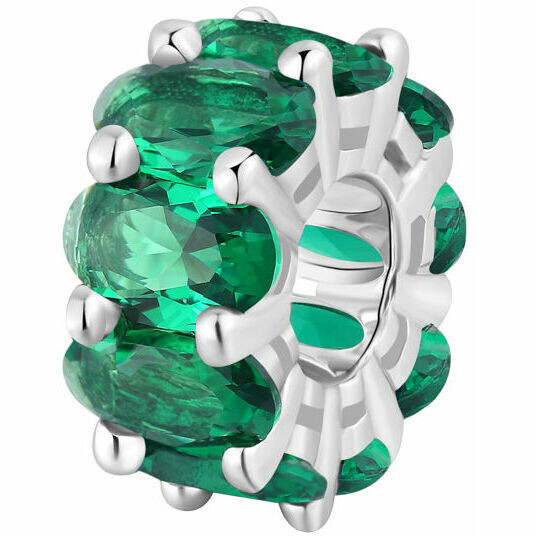 Charm Brosway Fancy in argento e zirconi verde smeraldo