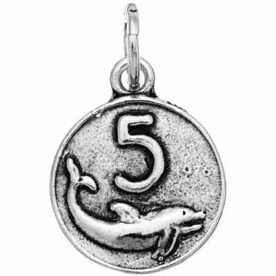 Charm Giovanni Raspini 5 Lire in argento Charm Giovanni Raspini 5 Lire in argento