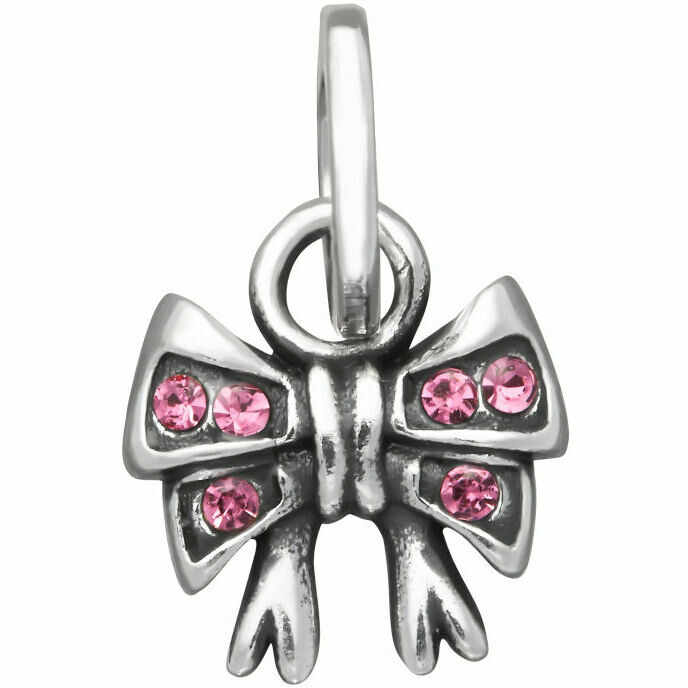 Charm Giovanni Raspini Bow Mini Crystal Pink