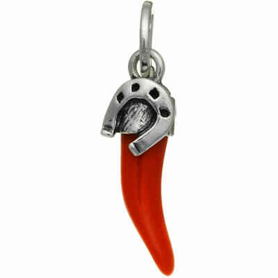 Charm Giovanni Raspini Cornetto Rosso Ferro di Cavallo Charm Giovanni Raspini Cornetto Rosso Ferro di Cavallo