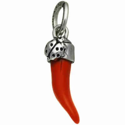 Charm Giovanni Raspini Corno Rosso Coccinella Charm Giovanni Raspini Corno Rosso Coccinella