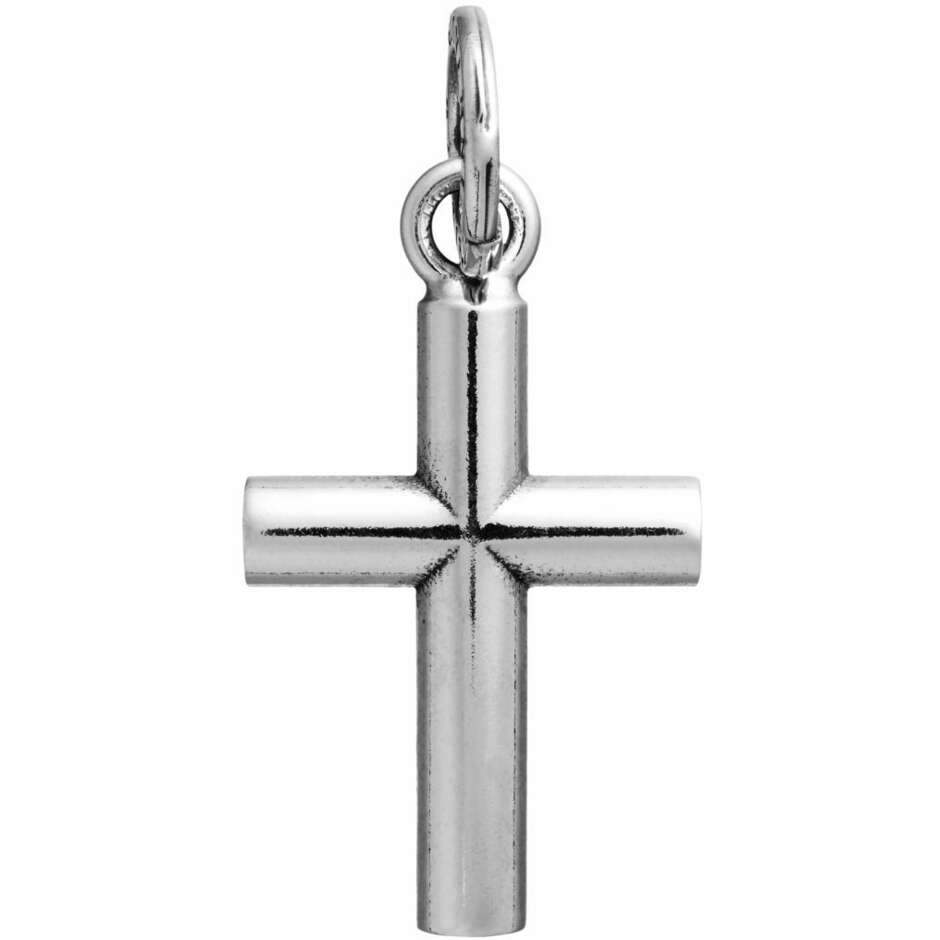 Charm Giovanni Raspini croce piatta in argento