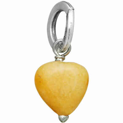 Charm Giovanni Raspini Cuore Avventurina Gialla Charm Giovanni Raspini Cuore Avventurina Gialla