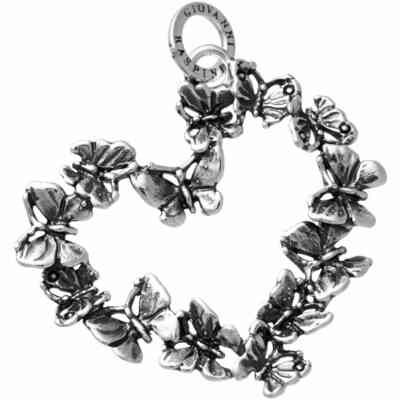 Charm Giovanni Raspini Cuore Farfalle Grande Charm Giovanni Raspini Cuore Farfalle Grande