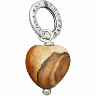 Charm Giovanni Raspini Cuore Pietra Paesina Charm Giovanni Raspini Cuore Pietra Paesina