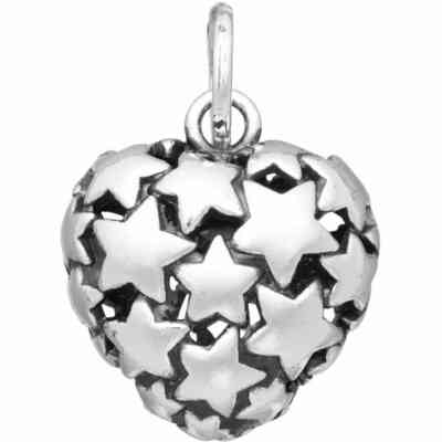 Charm Giovanni Raspini Cuore Stelle Grande Charm Giovanni Raspini Cuore Stelle Grande