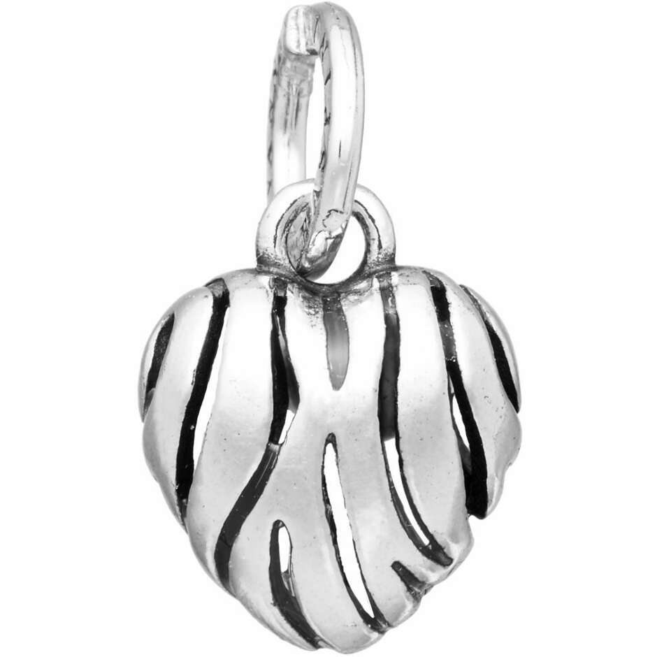 Charm Giovanni Raspini cuore zebra in argento