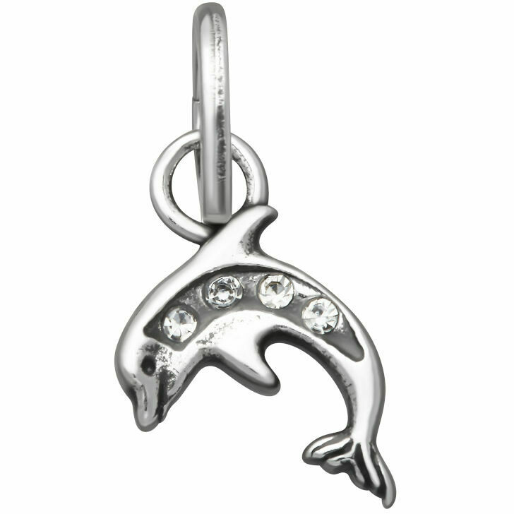 Charm Giovanni Raspini Dolphin Crystal