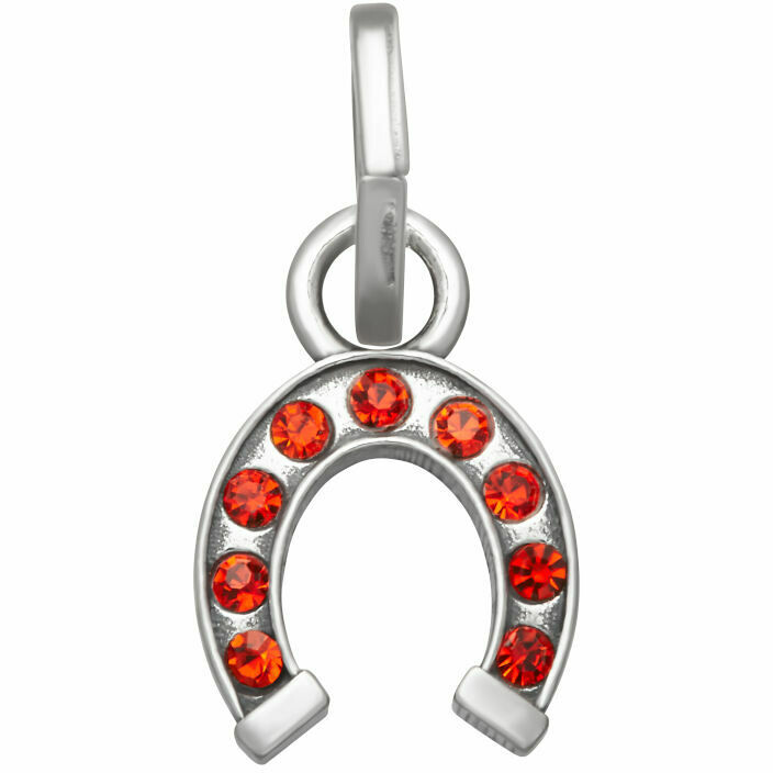 Charm Giovanni Raspini Ferro Di Cavallo Crystal Rosso
