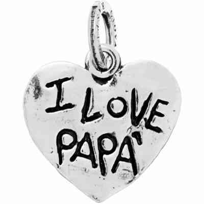 Charm Giovanni Raspini I Love Papa' Charm Giovanni Raspini I Love Papa'