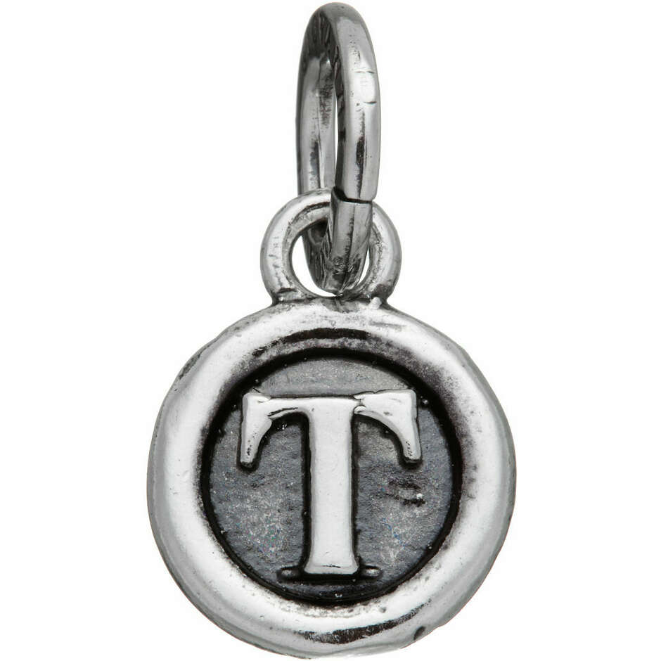 Charm Giovanni Raspini letter T button
