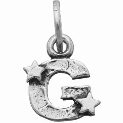 Charm Giovanni Raspini Lettera G con stelle Charm Giovanni Raspini Lettera G con stelle
