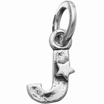Charm Giovanni Raspini Lettera J con stelle Charm Giovanni Raspini Lettera J con stelle