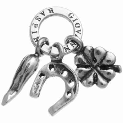Charm Giovanni Raspini Tris Amuleti in argento Charm Giovanni Raspini Tris Amuleti in argento
