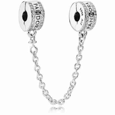Charm Pandora Catena di Sicurezza con logo Charm Pandora Catena di Sicurezza con logo