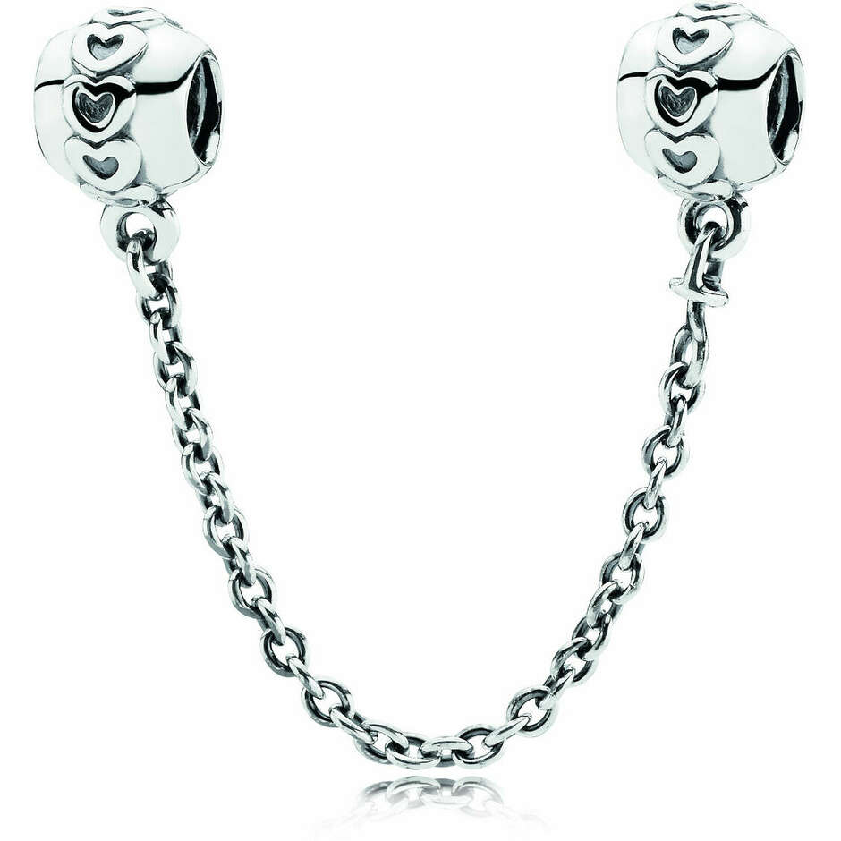Charm Pandora Catena di Sicurezza Fascia di Cuori