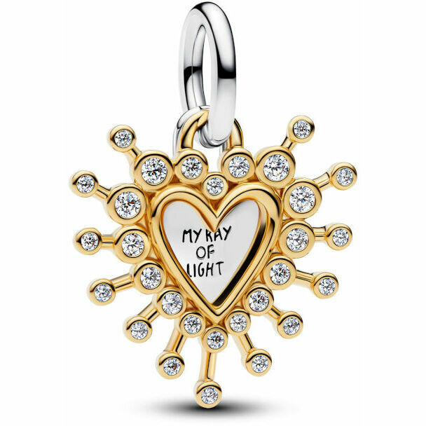 Charm Pandora Cuore Luminoso doppio