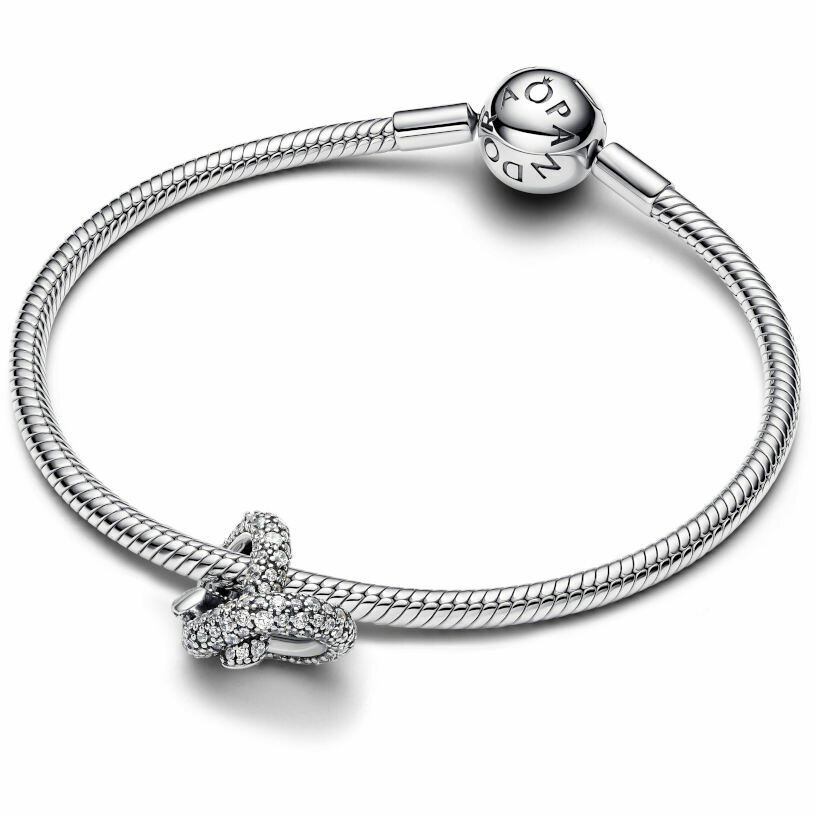 Charm Pandora Cuore Nodo Infinito e Pavè Franco Cuomo Gioielli