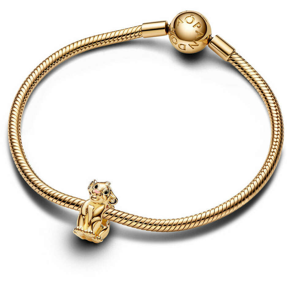Charm Pandora Disney Il Re Leone Simba placcato oro