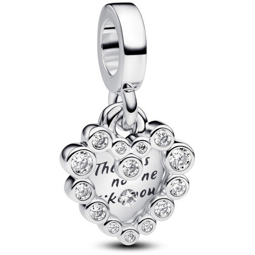 Charm Pandora Doppio Cuore Nessuna Come Te