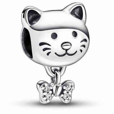 Charm Pandora Gattino con Fiocco Charm Pandora Gattino con Fiocco