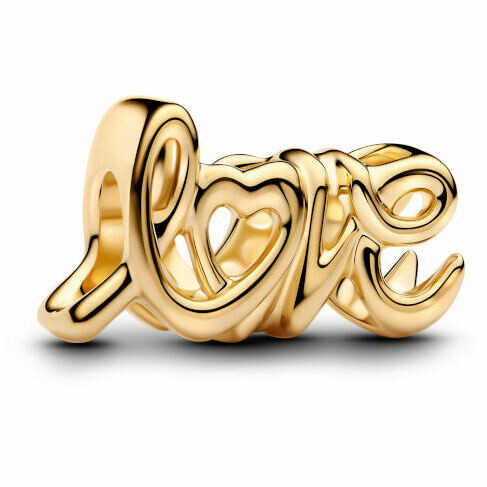 Charm Pandora Love placcato oro