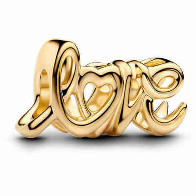 Charm Pandora Love placcato oro Charm Pandora Love placcato oro