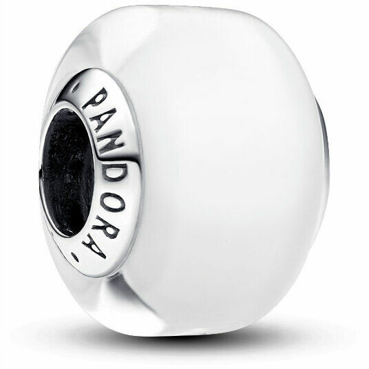 Charm Pandora Mini Vetro di Murano Bianco