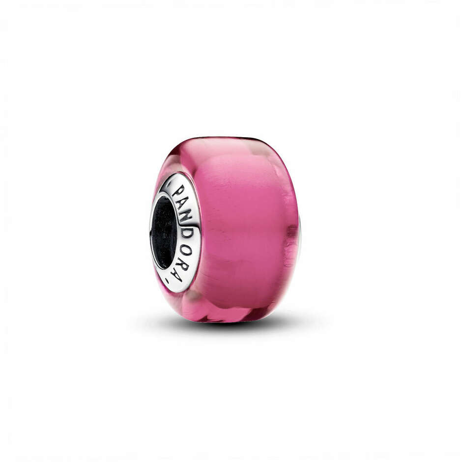 Charm Pandora Mini Vetro di Murano Rosa