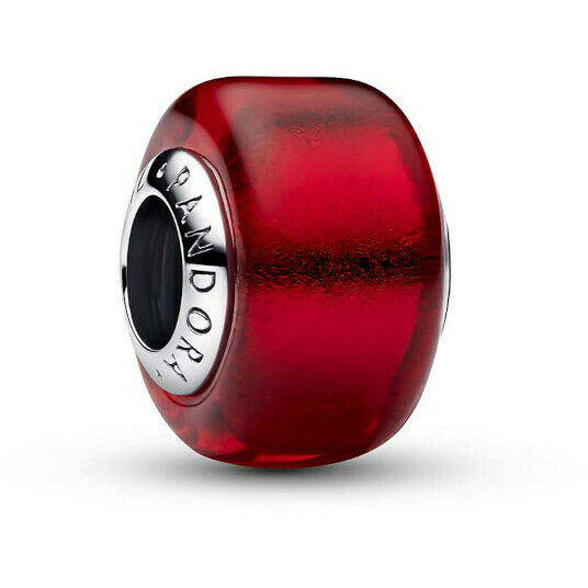 Charm Pandora Mini Vetro di Murano Rosso