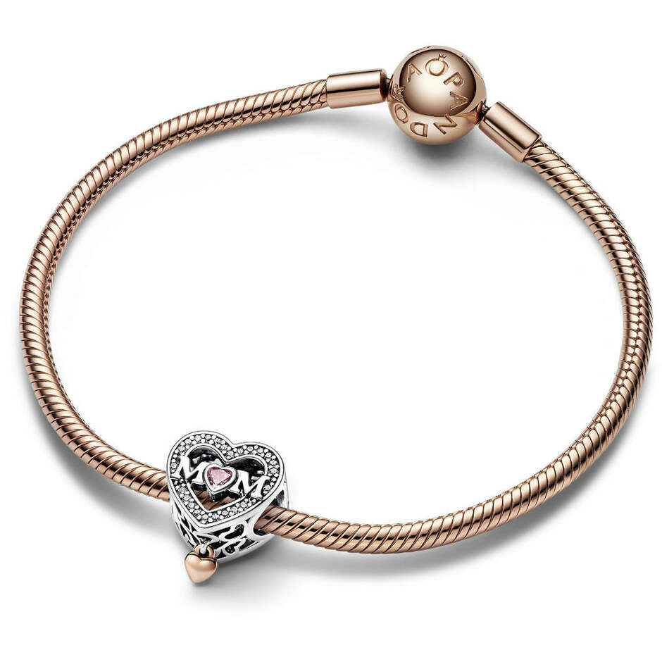 Charm Pandora Openwork Mamma con Cuore Pendente