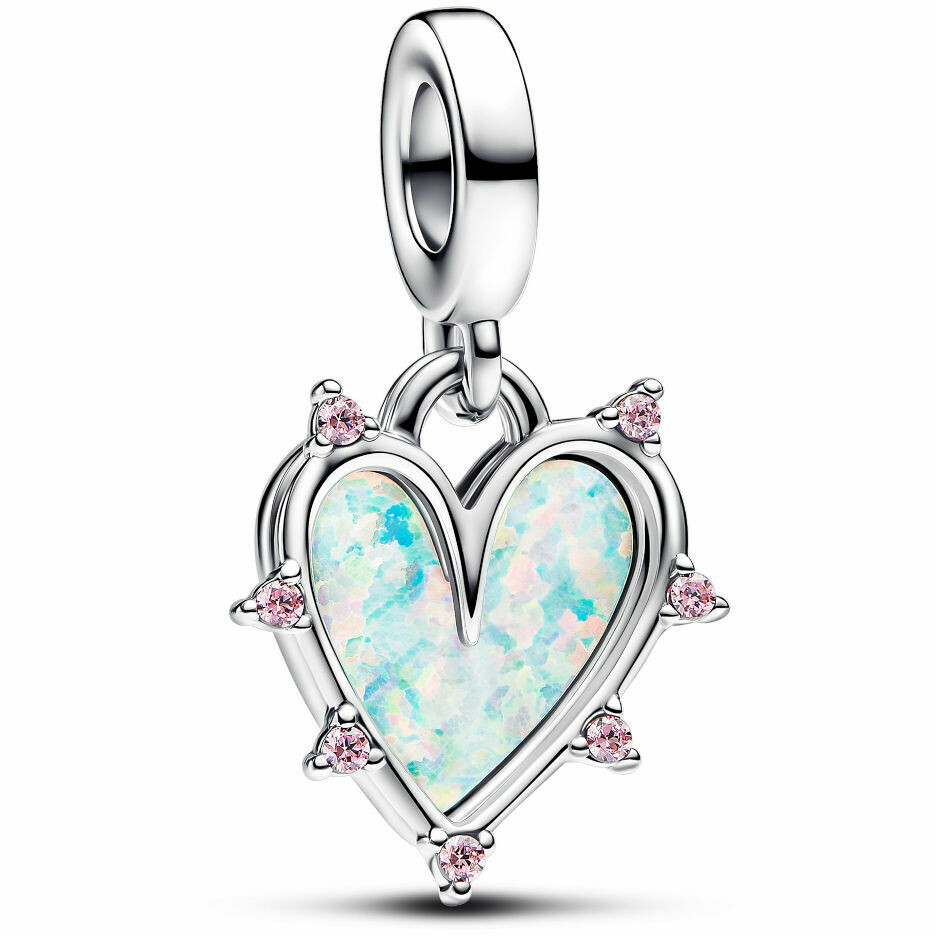 Charm Pandora Pendente Cuore dell'Amicizia Opale